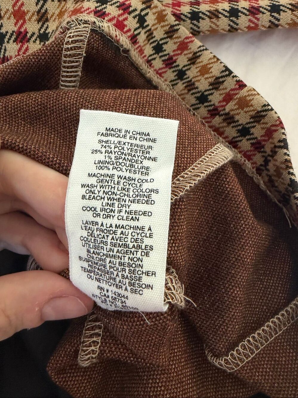 NWT Anthropologie Avec Les Filles Longline Plaid Blazer Size Small - Picture 9 of 10